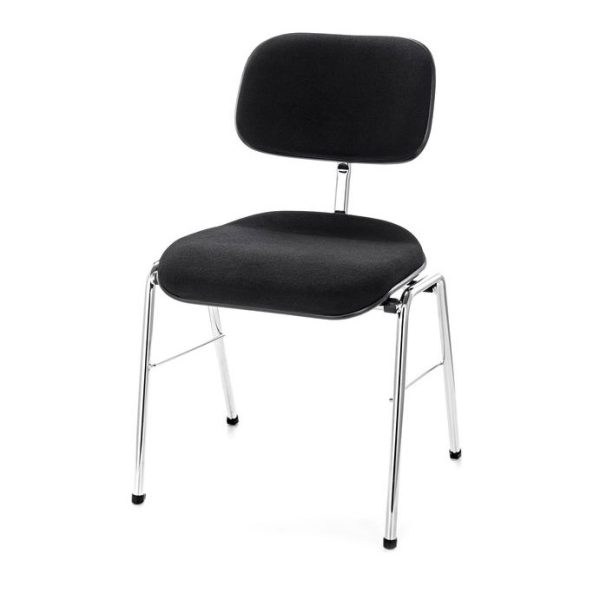 Bergerault stackable ergonomic orchestra chair - "S" shape seat  - chrome finish