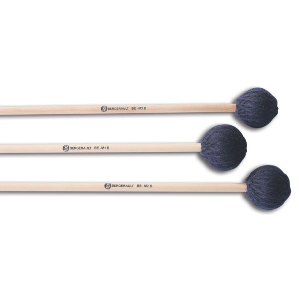 Bergerault marimba mallets - birch  series -  soft